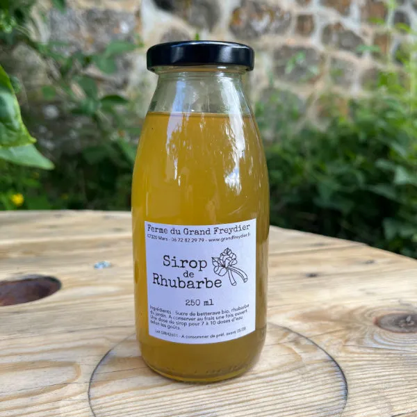 Sirop de rhubarbe - 250 ml